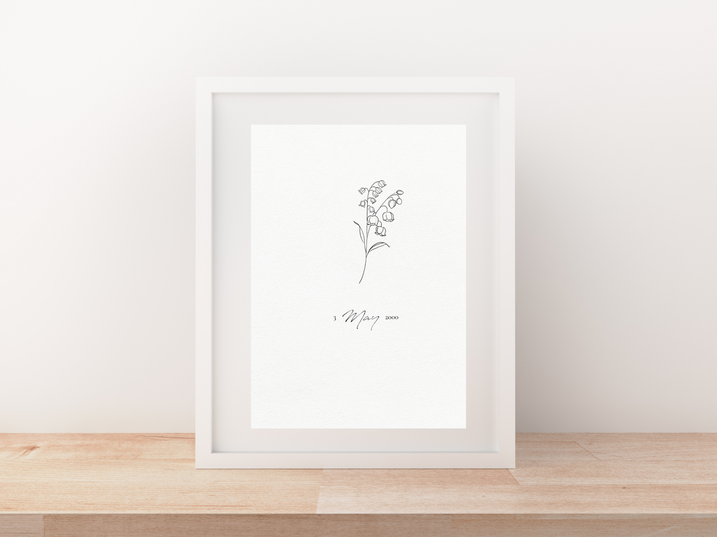 May Birth Flower Art Print | Lily of the Valley
