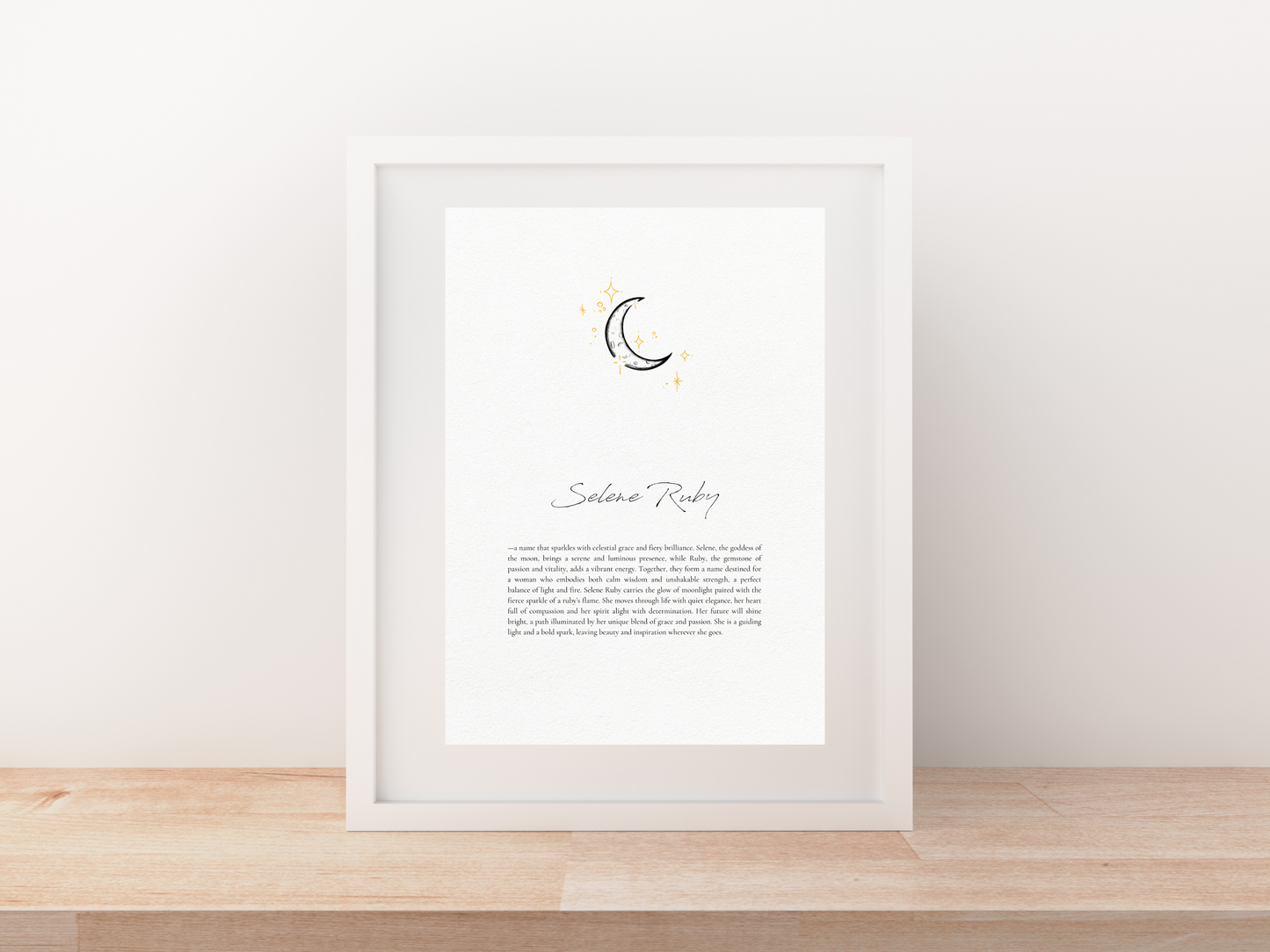 Custom Namesake | Moon and Stars