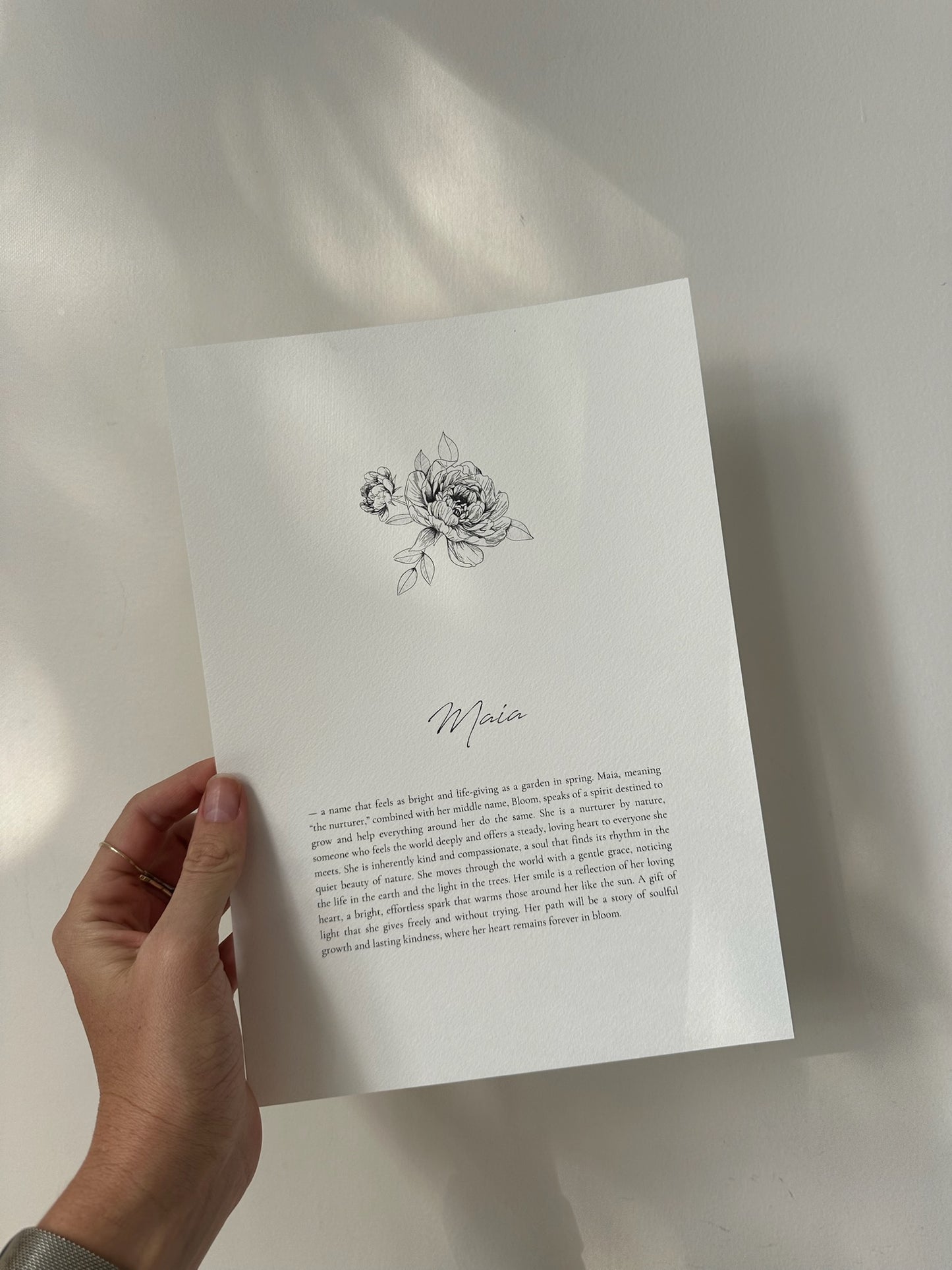 Custom Namesake | Peonies
