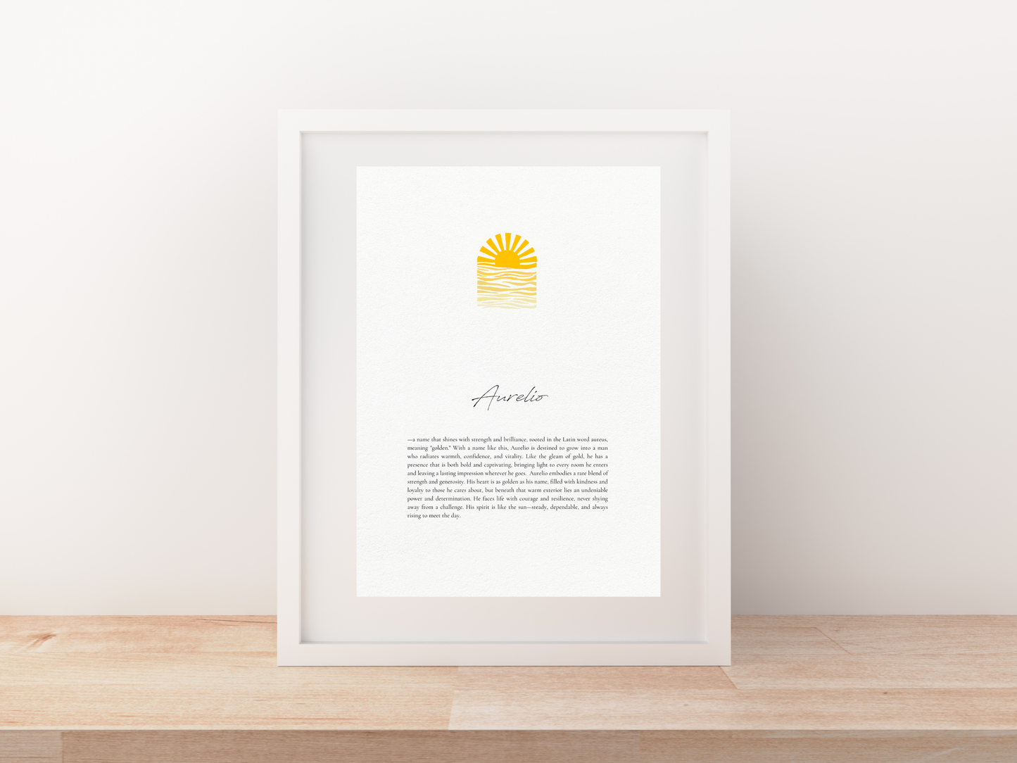 Custom Namesake | Sunrise