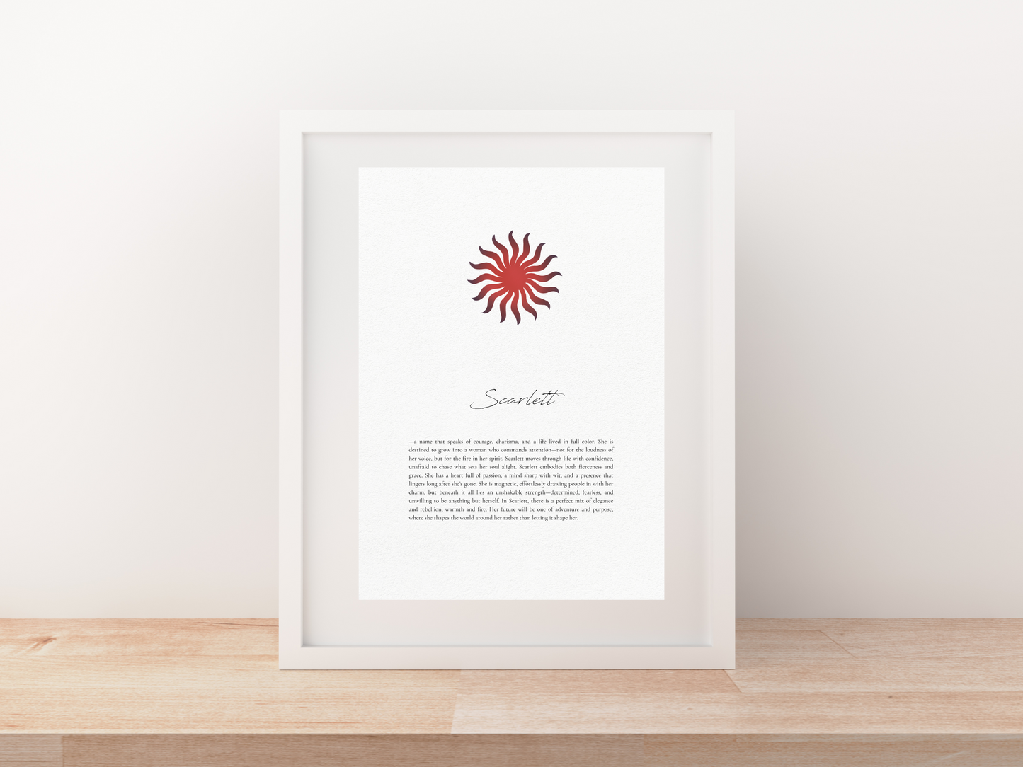 Custom Namesake | Red Sun