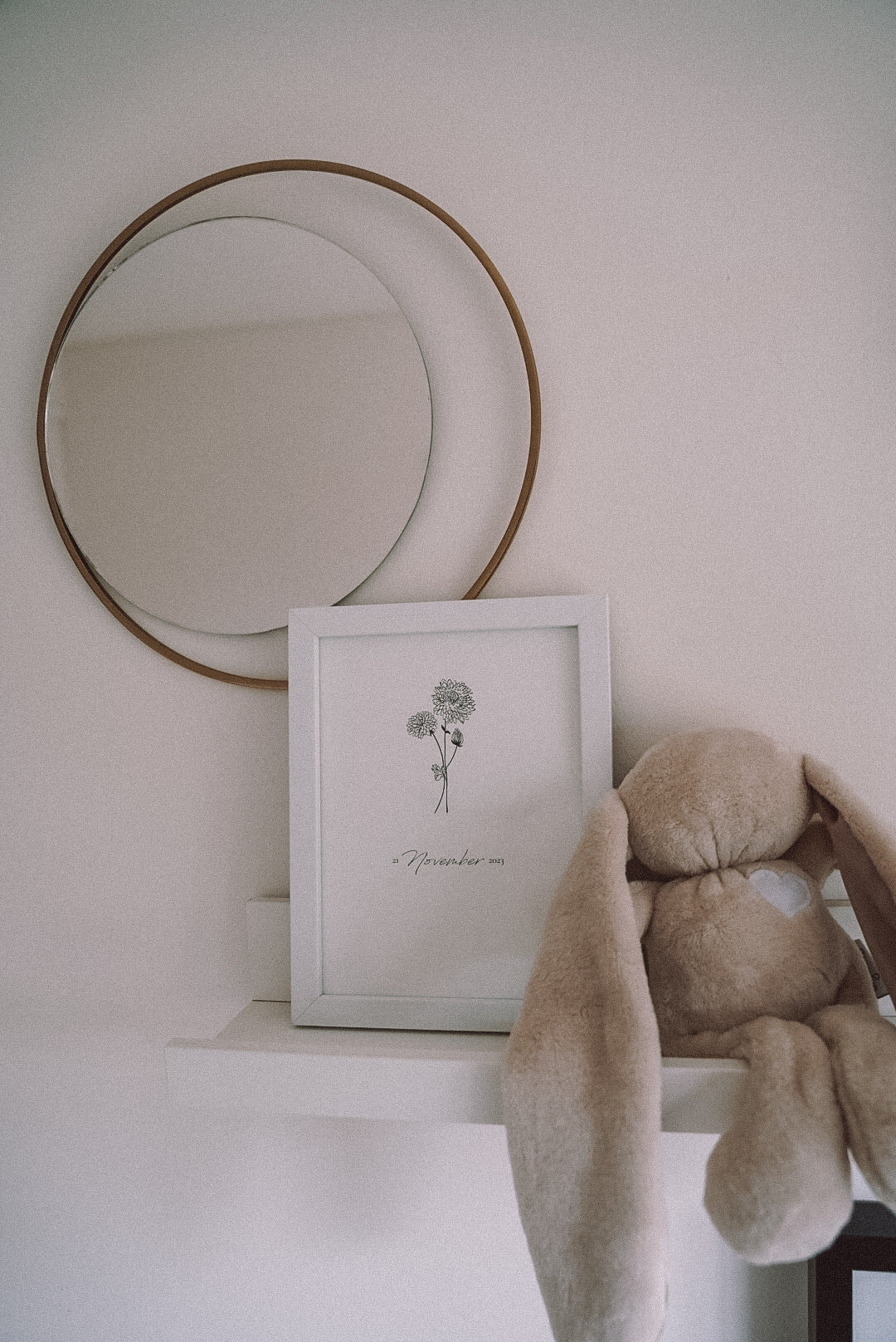 November Birth Flower Art Print | Chrysanthemum